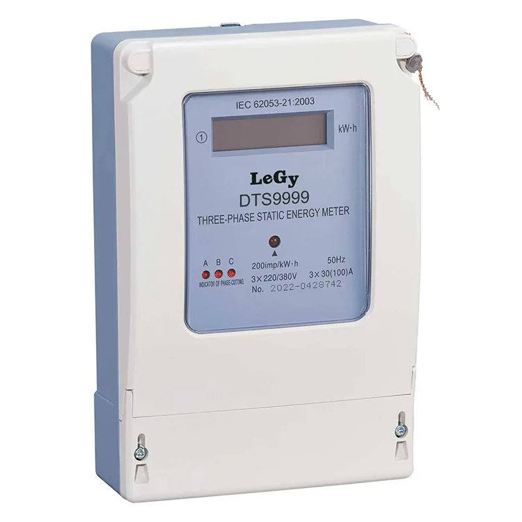 থ্রি ফেজ ইলেকট্রনিক kWh শক্তি মিটার